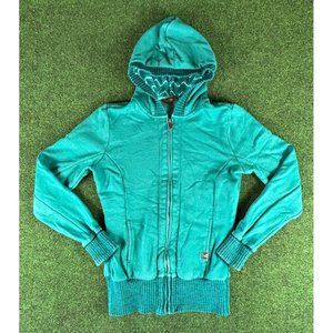 The North Face Blue‎ Full Zip Stretch Hoodie Womens Size Small